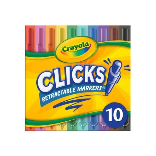 10-Count Crayola Clicks Retractable Tip Washable Markers For Cheap